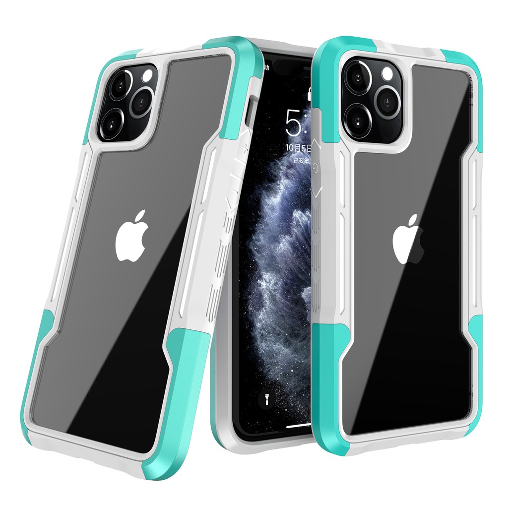 Ốp lưng trong suốt chống sốc cho iphone 12 pro max Iphone 7 Plus IP 8 Plus X Xr Xs Max 11 12 Mini