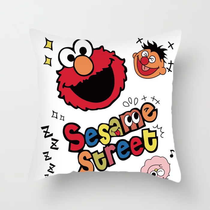 Gối Đệm Ghế Sofa In Hình Kaws/Sesame Street/Kaw Pokémon Ấm Áp Không Gối