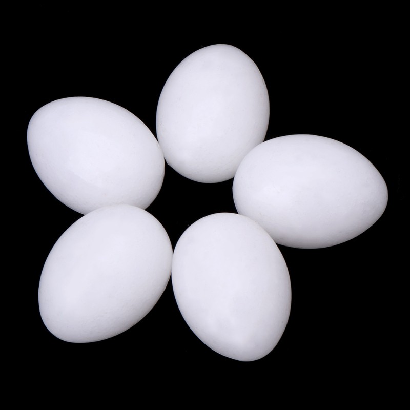 Set 5 quả trứng bồ câu giả bằng nhựa hỗ trợ cho ấp trứng
