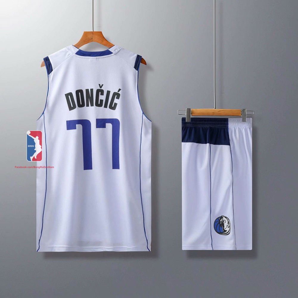 Bộ Quần Áo Bóng Rổ Dallas Mavericks - Luka Doncic - Mẫu 2020