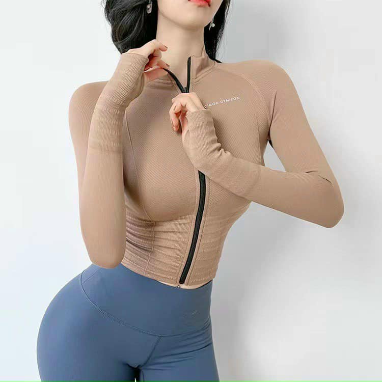 Áo Khoác croptop dệt kim c'mon