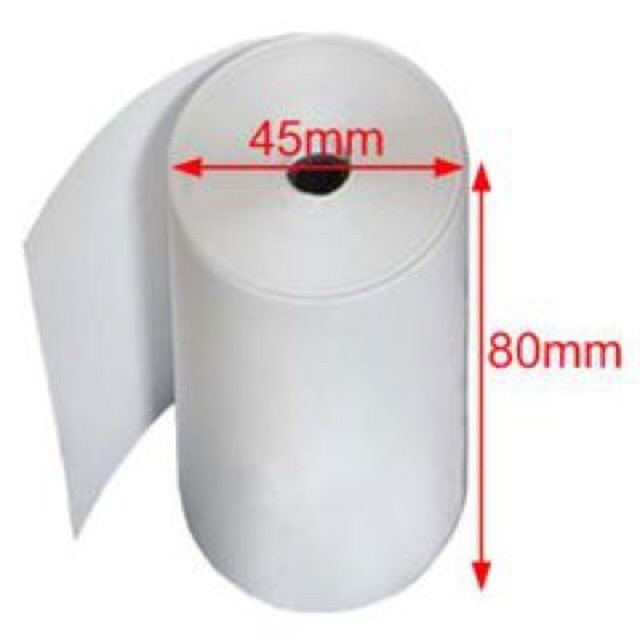 Combo 10 cuộn Giấy in Nhiệt K80x45