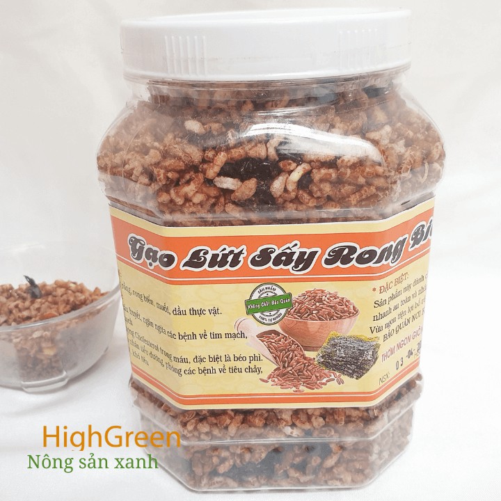 Gạo lứt rong biển 500gr - Gạo nứt sấy rong biển, giòn thơm, ăn liền, hàng loại 1 Siêu thực phẩm