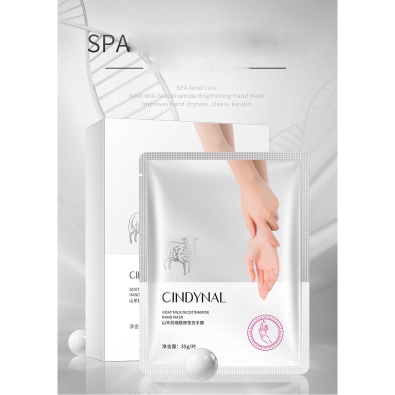 Túi Mặt Nạ Ủ Tay Chân Sữa Dê  Sáng Da Giảm Nhăn Cung Cấp Dưỡng Ẩm Cho Đôi Bàn Tay Chân Nội Địa Trung