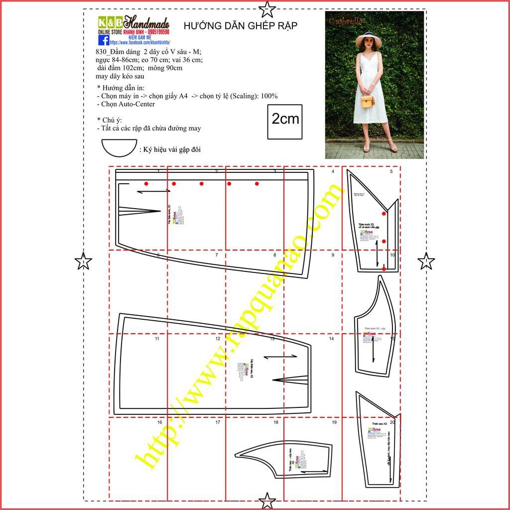 [GIÁ GỐC] Rập đầm dây - rập giấy in màu A0 mã 930 (Bản vẽ)