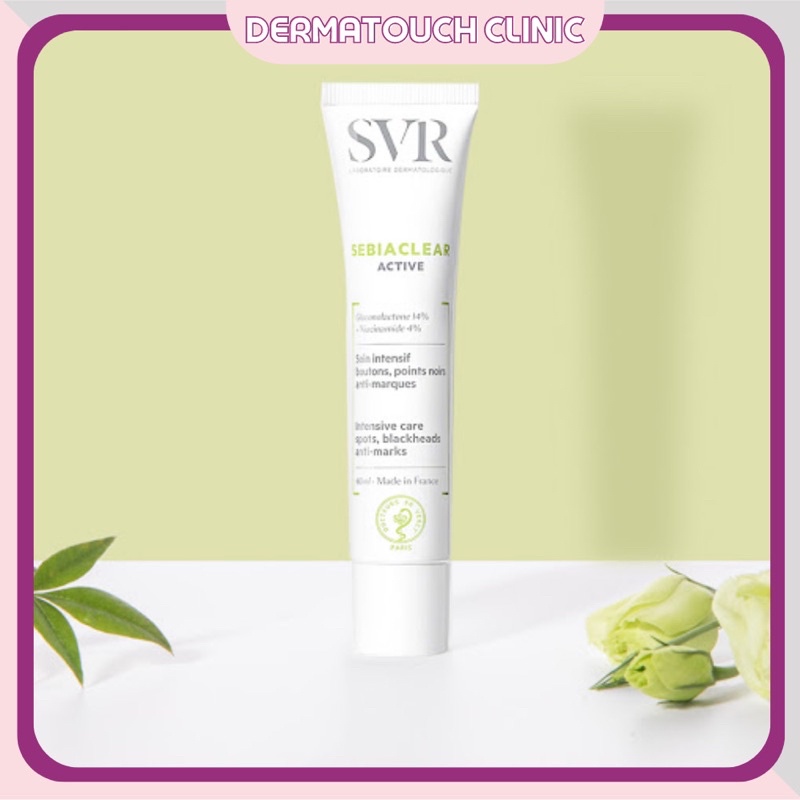 [Chính Hãng] Kem Dưỡng ẩm SVR Sebiaclear Active chăm sóc da dầu mụn, kiềm dầu, sẽ khít lỗ chân lông (40mL)