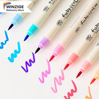 Winzige Bộ 10 cây bút lông mềm nhiều màu sắc dạ quang dành cho học sinh