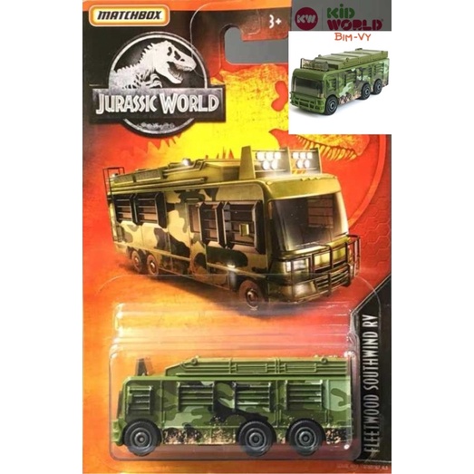 Xe mô hình Matchbox Jurassic World Series Fleetwood Southwin RV GDN88.