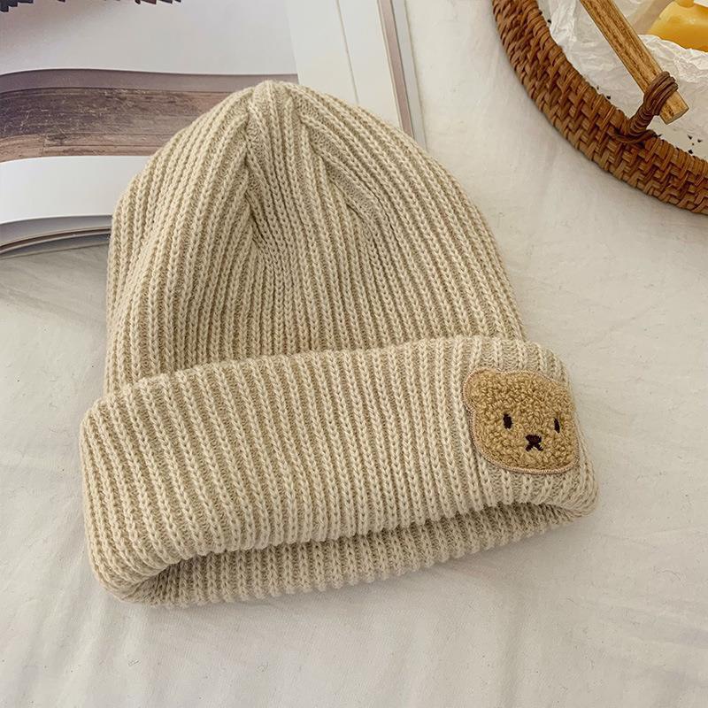 Mũ len nữ Bluehope xinh xắn nhiều màu mũ Beanie hình gấu sắc màu hot mẫu mới thu đông  2022 MGB