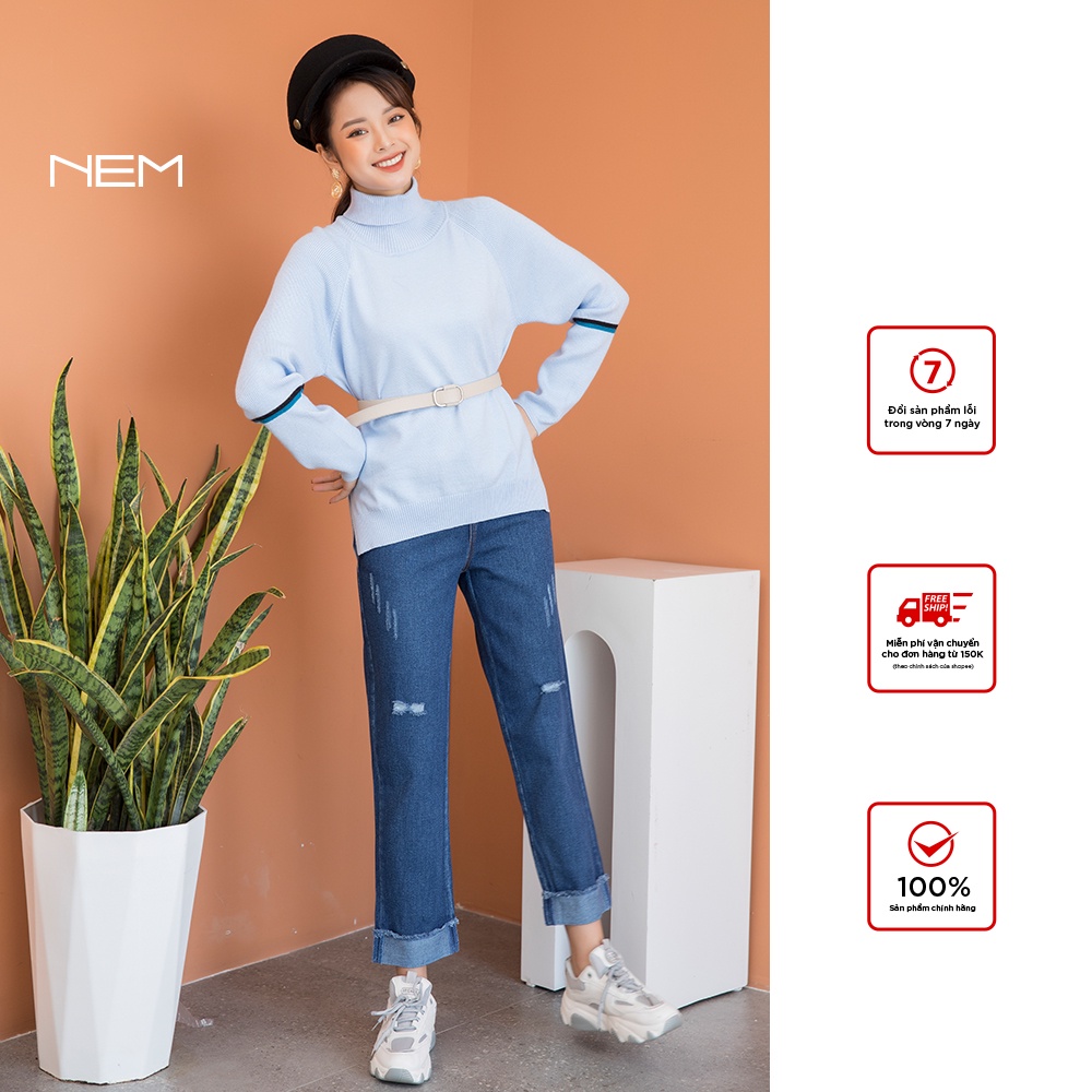 Áo len nữ thiết kế dài tay NEM Fashion AL62156