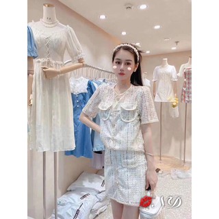 Sét áo lưới viền , gigi
