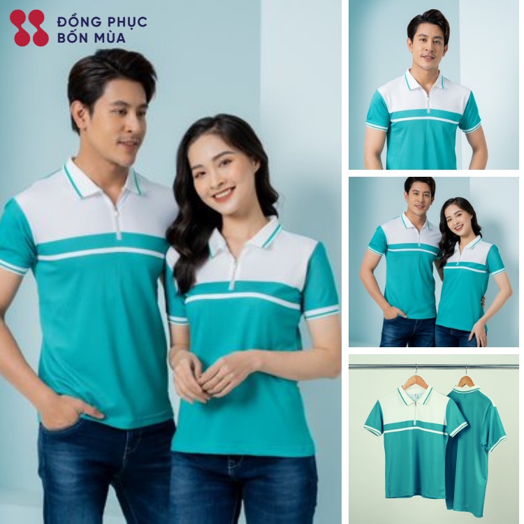 Áo Phông Nam / Nữ Polo Tay Ngắn Phong Cách Thời Trang chất liệu cotton cao cấp hàng sẵn kèm video