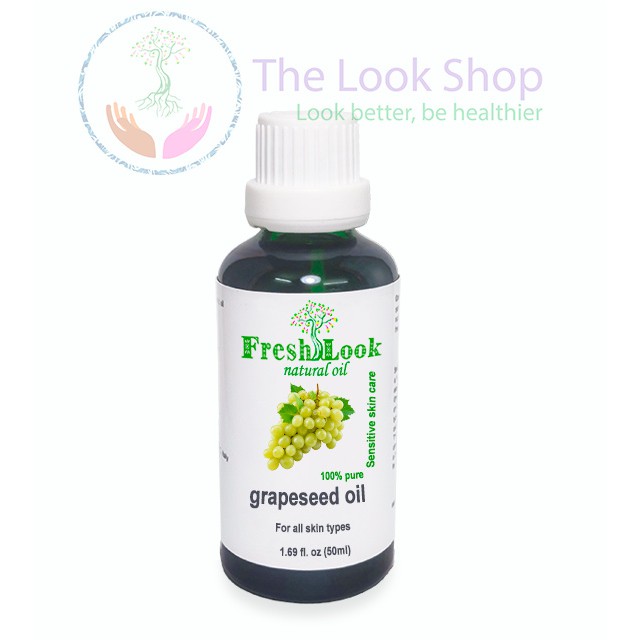 Dầu hạt nho nguyên chất Grapeseed oil FreshLook 50ml- Dầu tự nhiên dưỡng da, pha tinh dầu