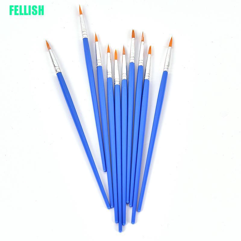 Set 10 Cọ Vẽ Tranh Màu Nước Chuyên Nghiệp Tiện Dụng