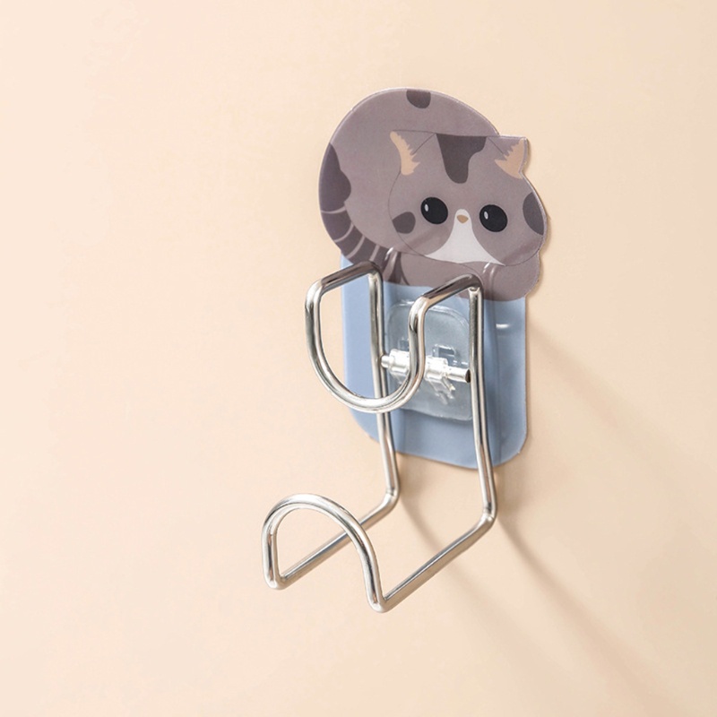 Móc Treo Đồ Dán Tường Hình Mèo Dễ Thương