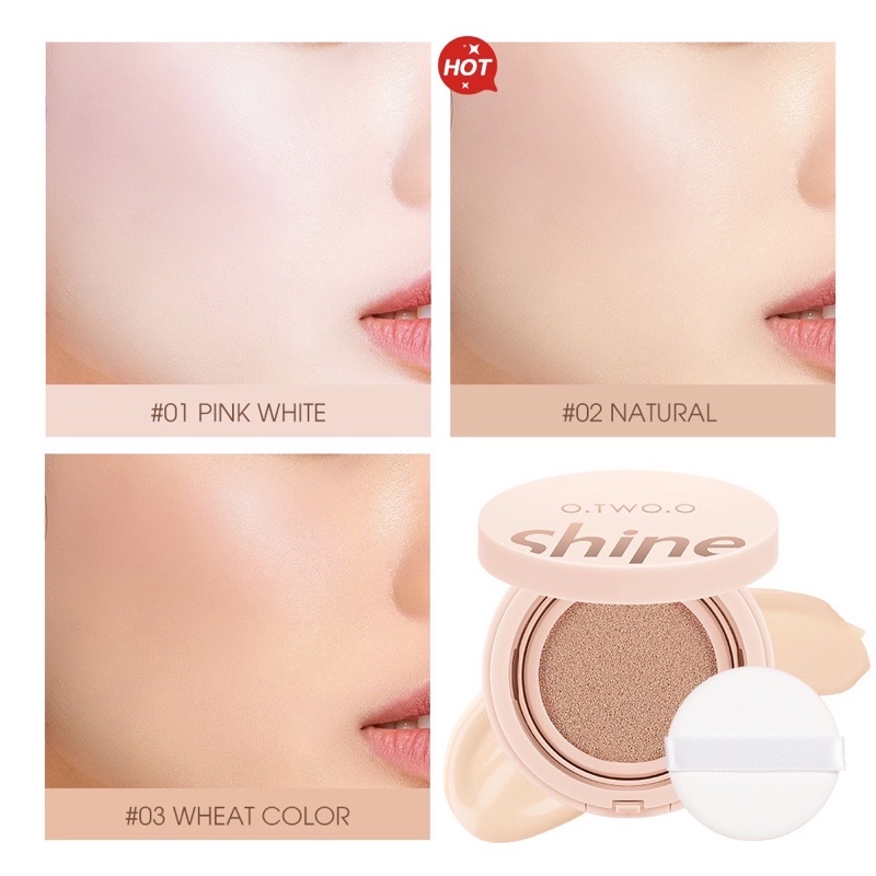 Kem BB cushion O.two.o che khuyết điểm chống nước lâu trôi