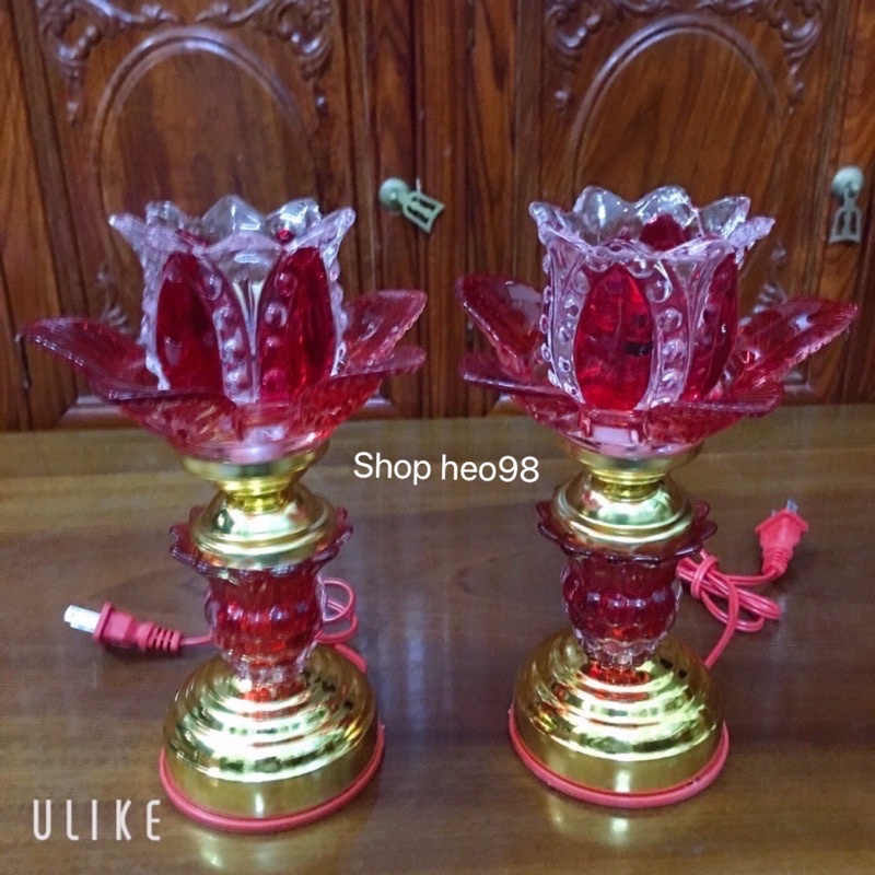 Đèn Thờ Thuỷ Tinh Pha Lê Cao Cấp ( 2 chiếc )