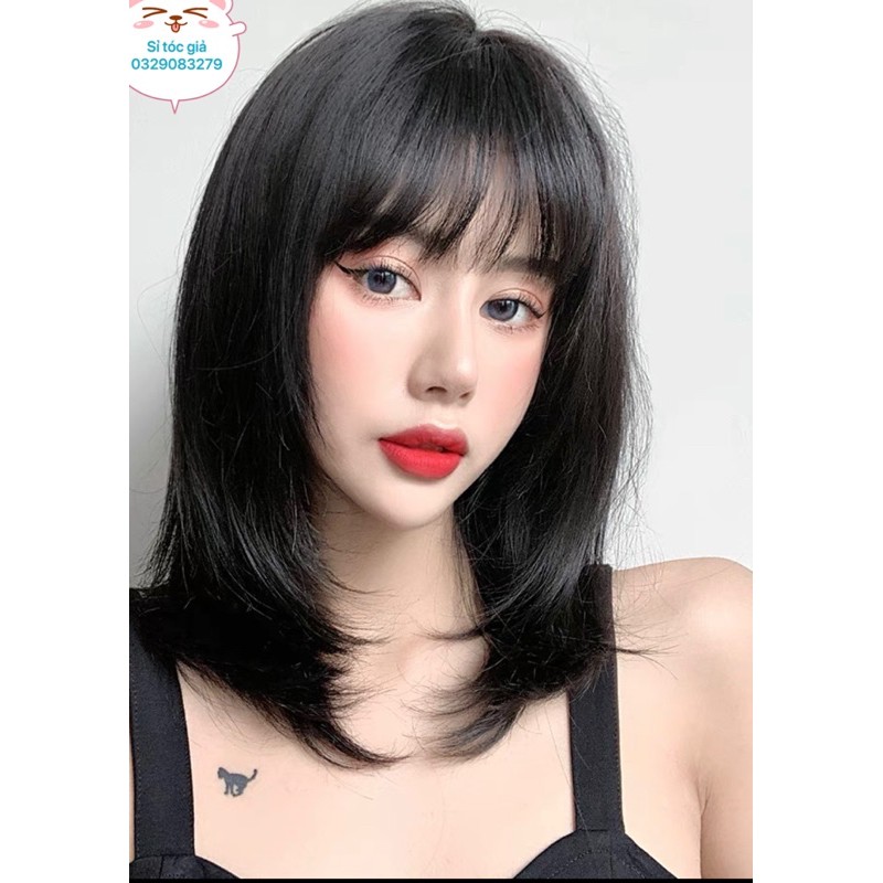 Tóc giả nguyên đầu nữ đẹp layer❤️TẶNG LƯỚI TRÙM ❤️ mã 2046