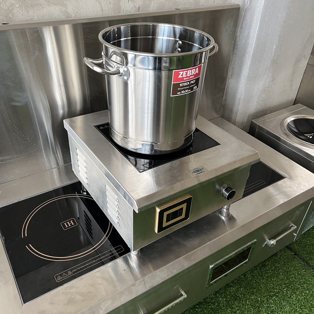 Bếp từ công nghiệp 3,5kw, 5kw nấu trà sữa, hầm canh, hâm nước lèo .v.v