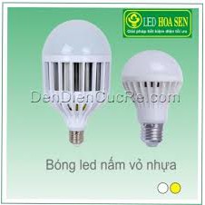 Bóng đèn Led nấm 24W vỏ nhựa ánh sáng vàng