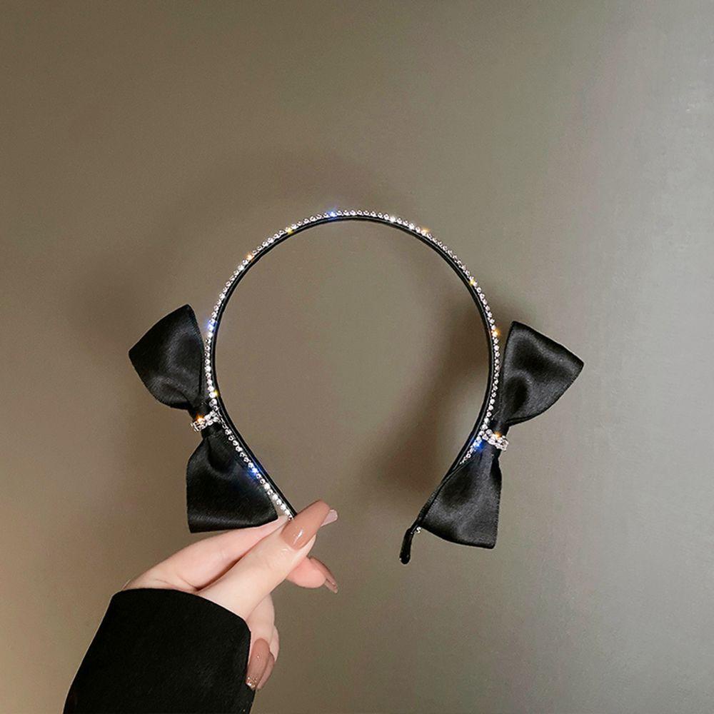 NICKOLAS Băng Đô Cài Tóc Hình Nơ Đính Đá Cho Nữ