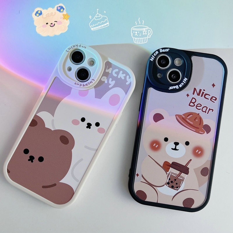 Ốp Điện Thoại Mềm In Hình Gấu Cho vivo y02t y22s y27 y36 y35 y53s y51 y31 y75 y78 y16 y15s y15a y20 y12s y30 y50 y21 y21s