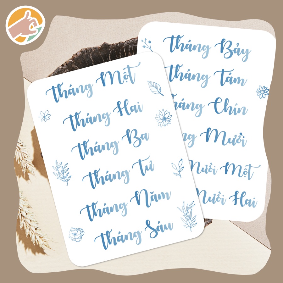 Nhãn dán sticker ngày tháng năm