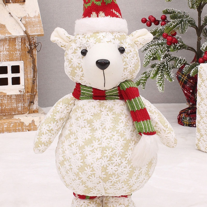 Búp Bê Nhồi Bông Handmade Dễ Thương Dùng Trang Trí Giáng Sinh