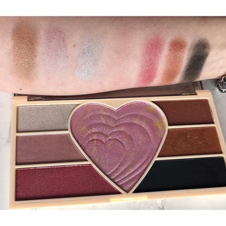 Bảng phấn mắt + highlight Makeup Revolution Love Conquers All