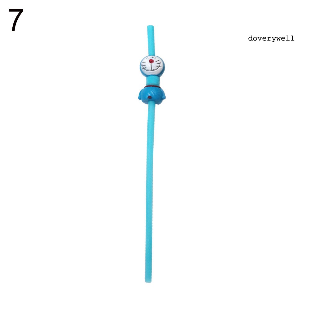 Ống Hút Nhựa Kiểu Dáng Động Vật Hoạt Hình Dễ Thương