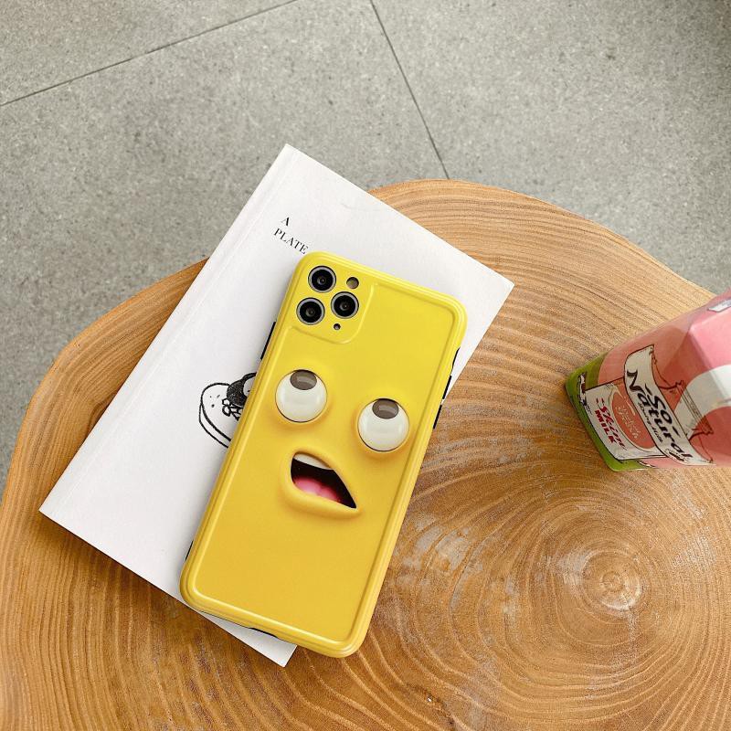 Ốp Lưng Silicon IMD Bảo Vệ Camera Emoji Funny