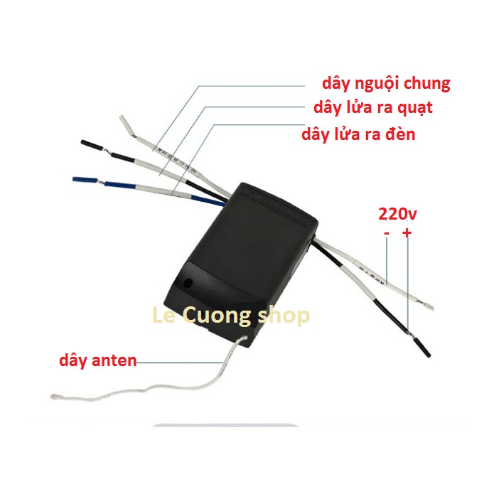 Bộ điều khiển từ xa cho quạt trần đèn (hàng loại 1) ,quạt trần Vinawind (220v-50hz)