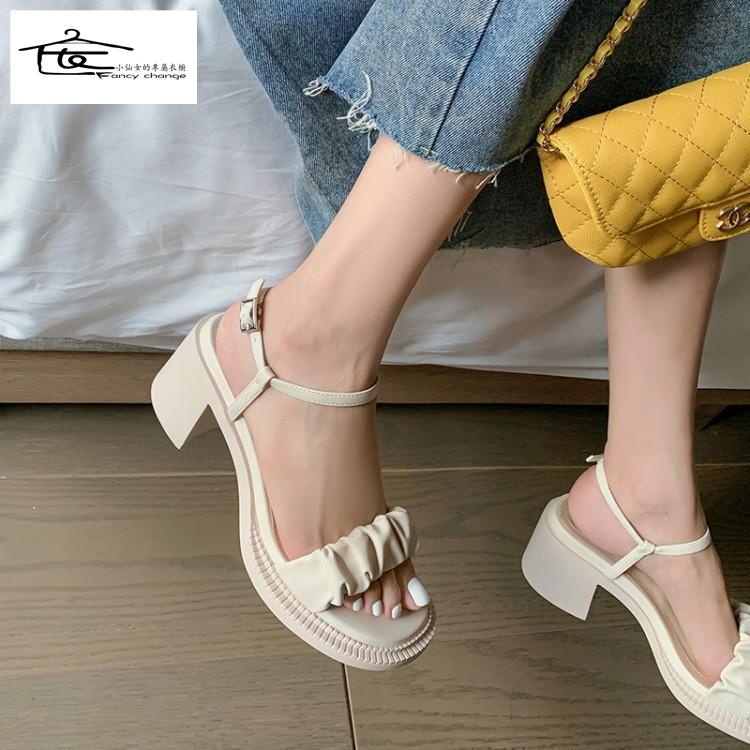 Giày Sandal Cao Gót Hở Ngón Thoải Mái Thời Trang Mùa Hè Cho Nữ