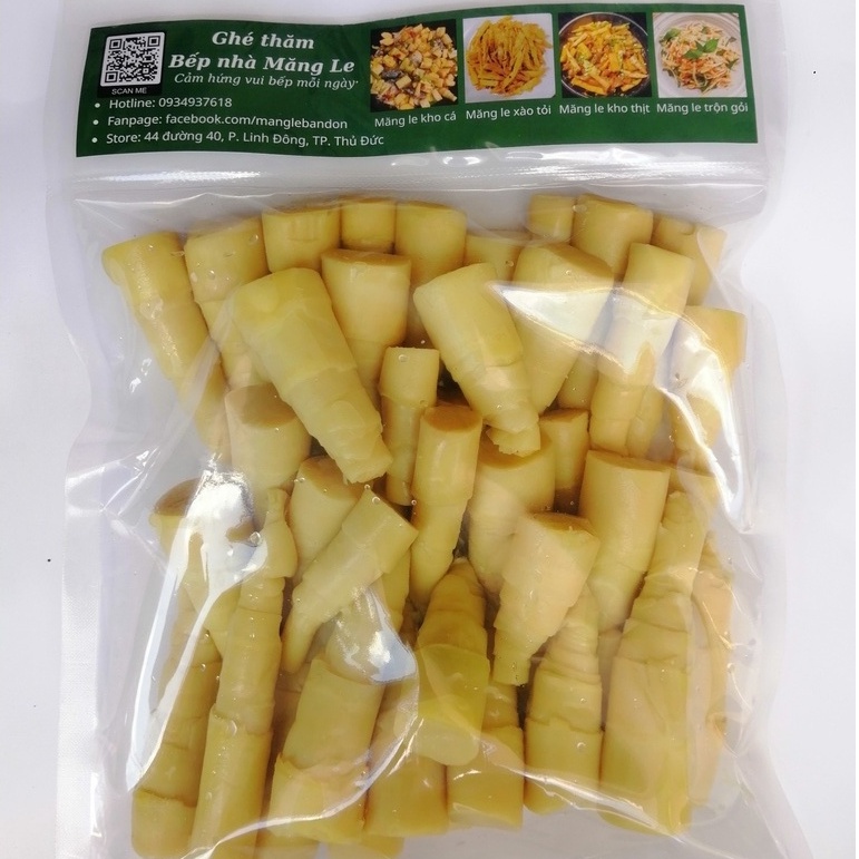 Măng le rừng luộc - Măng Le Bản Đôn - Túi hút chân không 1kg