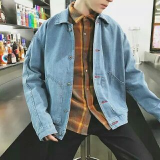 Áo bò nam oversize hàn quốc