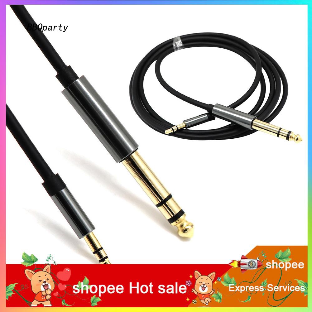 Dây Cáp Âm Thanh Chuyển Đổi Đầu Cắm 3.5Mm Sang Đầu Cắm 6.5mm 1 / 4 Inch Cho Điện Thoại