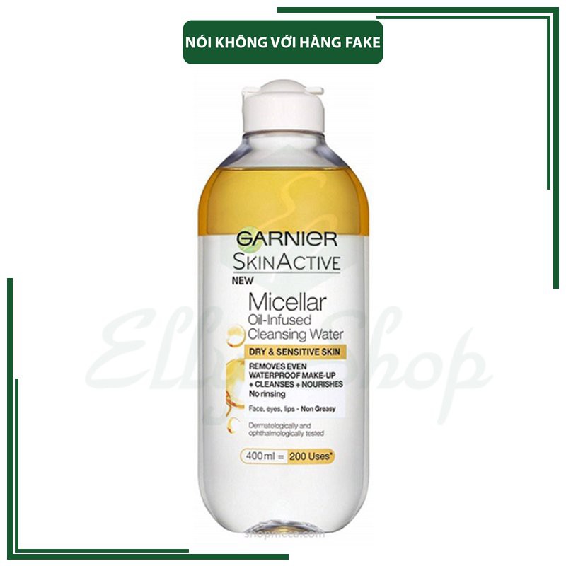 Tẩy trang Garnier Skinactive Micellair Reinigingswater (Vàng) - 400ml