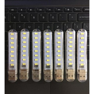 Đèn Led 8 bóng mini cực sáng cổng USB