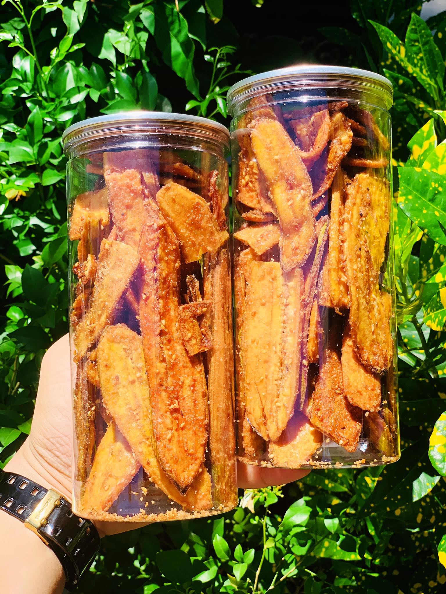 500gram Chuối Sấy Mè Giòn Rụm ( Freeship đơn hàng từ 50k ) Sẵn HCM