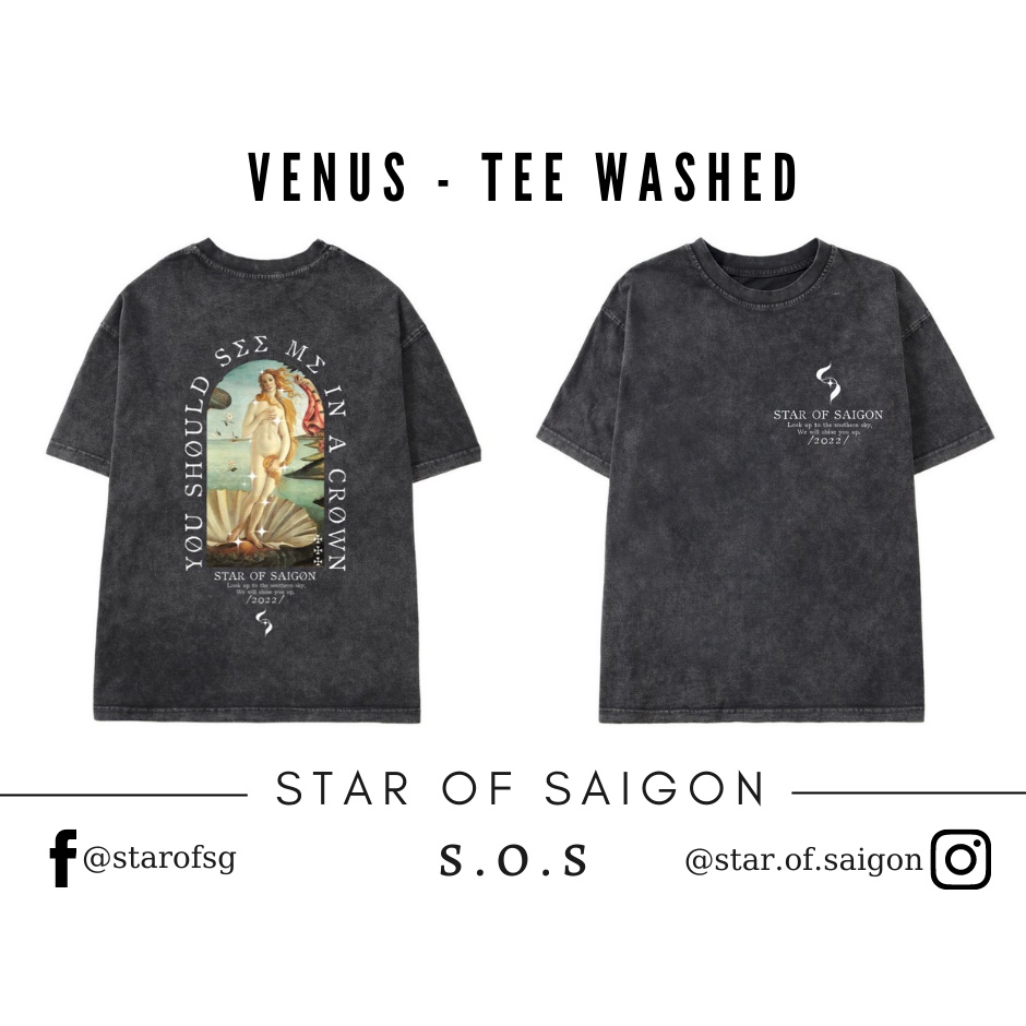 Áo thun Acid Washed - VENUS (STAR OF SAIGON)