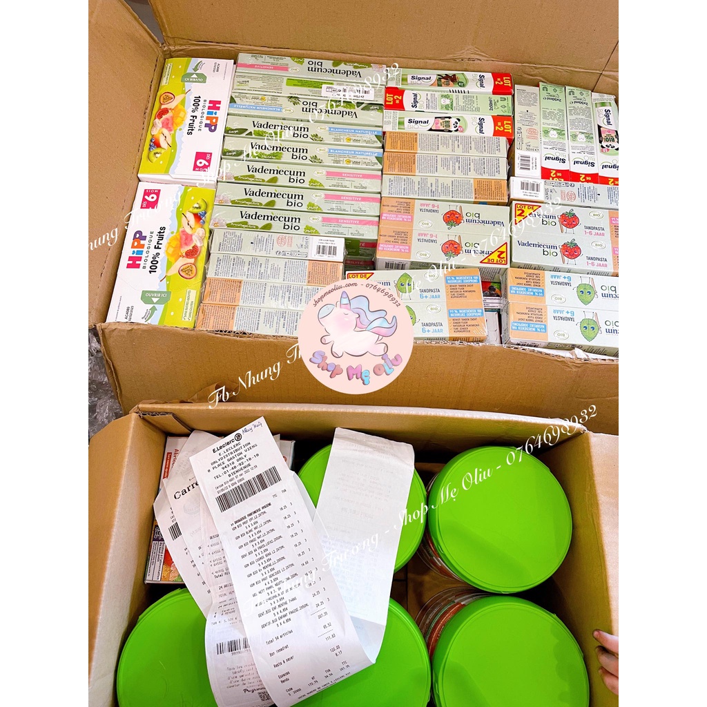 Kem đánh răng hữu cơ Vademecum cho bé từ 1 tuổi - tuýp 50ml