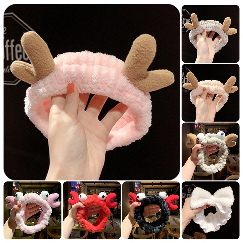 Băng đô cài tóc rửa mặt Hình Tai Thỏ Dễ Thương