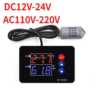 Bộ Điều Khiển Nhiệt Độ Độ Ẩm Đóng Ngắt Relay 12V 220V - M453