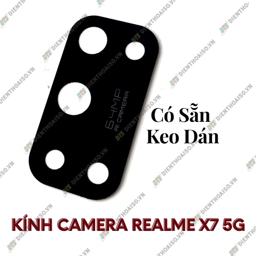 Mặt kính camera realme x7 5g có sẵn keo