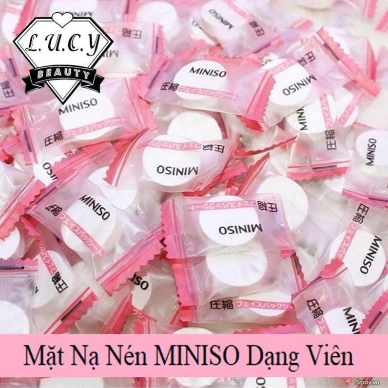 Hàng Nhật- Mặt Nạ Giấy Nén Miniso Japan 100 Viên Chính Hãng