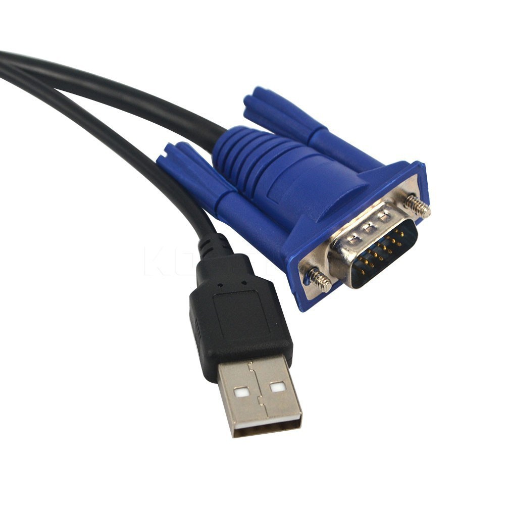 Dây cáp USB KVM 15 Pin VGA 4.6 Feet 1.5M chuyên dụng | BigBuy360 - bigbuy360.vn