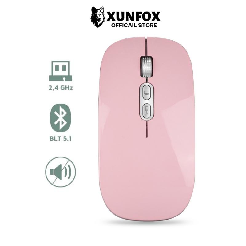 Chuột Không Dây, Chuột Bluetooth Tigercar M103 Chế Độ Kép Văn Phòng Pin Có Thể Sạc Lại Tiện Lợi