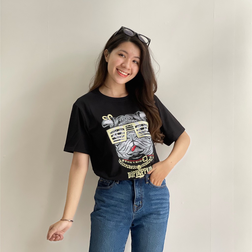 ÁO THUN CỔ TRÒN NỮ HIPHOP CỰC CHẤT , PHONG CÁCH , SIÊU HOTT