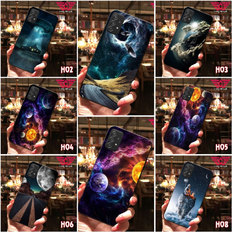 [HOT] ỐP LƯNG SAMSUNG A22/ A32/ A52/ A72/ A03S BẰNG KÍNH IN HÌNH VŨ TRỤ