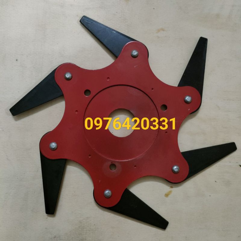 Lưỡi Cắt Cỏ 6 Cánh, Lưỡi Cắt Cỏ Thép Hợp Kim Dùng Được Các Loại Máy